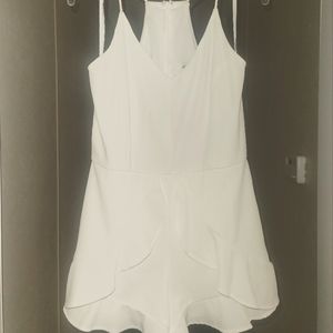 Boutique off white romper size large